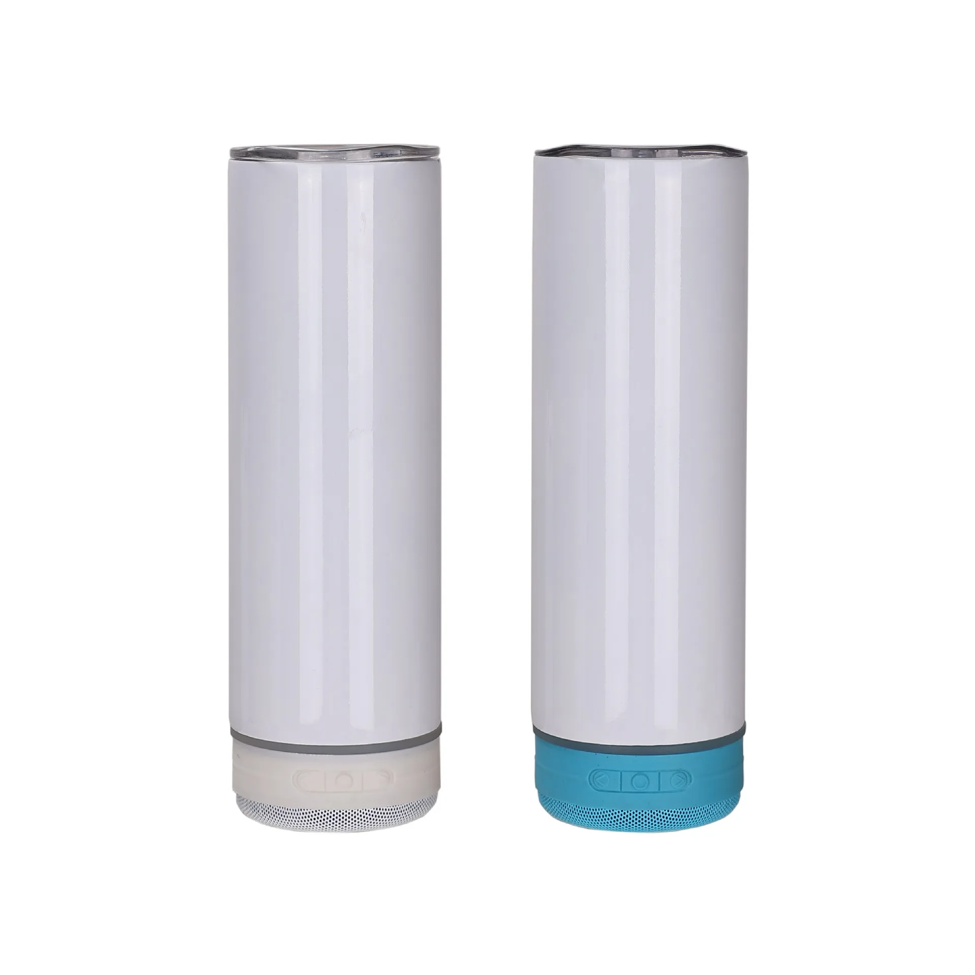 Wholesale Dye Sublimation Blanks Straight Tumbler Smart Speaker 20oz Stainless Steel Blank Mugs Wireless Speaker Music Tumbler