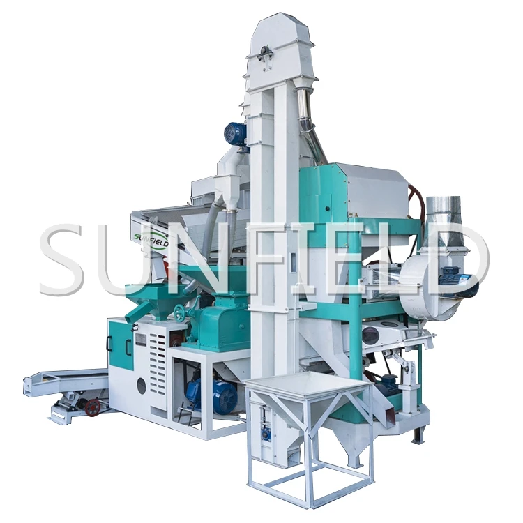 Sunfield  800-1000kg/h Food Processing Rice Mill Machine Mini Modern Machine Popular Low Price for Grain Milling