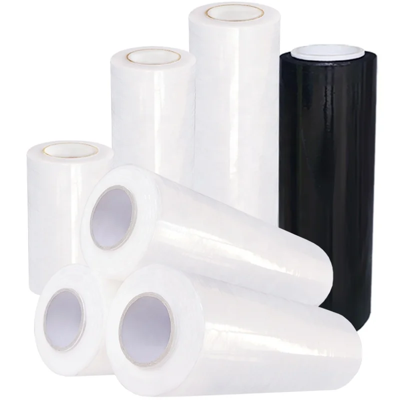 
Factory Price Soft 500mm Pallet Wrapping Film Roll 23 Micron Stretch Film Wrap For Hand Use 