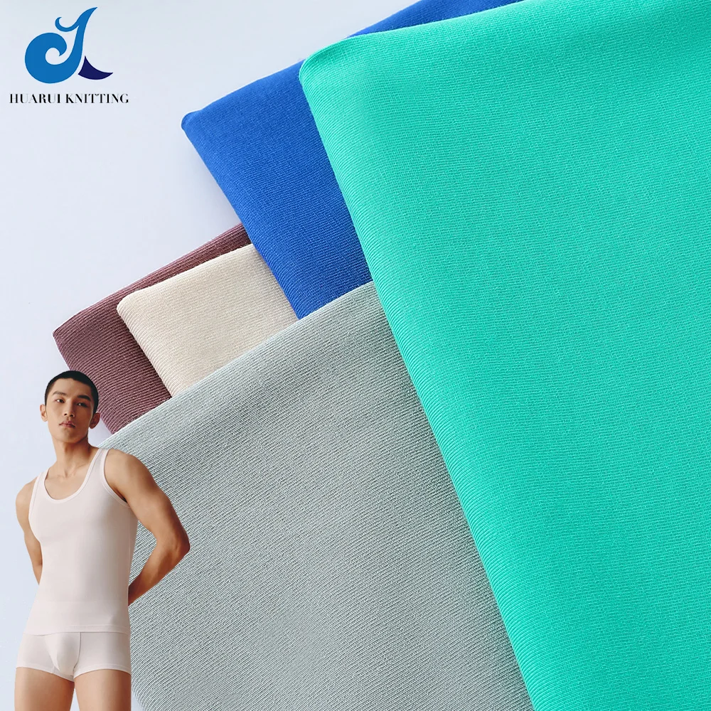 40S fabric cotton  Factory Price  knitting Soft Hand Feel 93% Cotton 7%Spandex Custom Cotton Fabric for underwear t-shirt