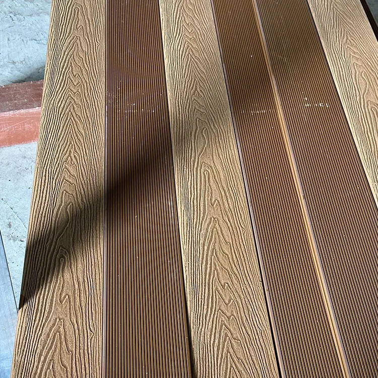SONSILL Free Sample Custom Wood Plastic Laminate Terrace Waterproof WPC Decking Tiles