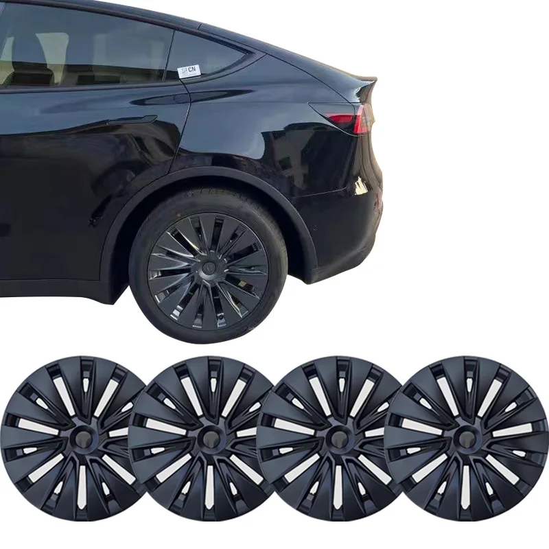 Automobile For Model Y 4pcs Performance Replacement Wheel Cap 19-Inch Wheel Hubcap Wheelscap Tires Accessories