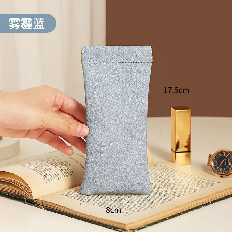 Pu Leather Custom Logo Printed Drawstring Sunglasses Bags For Eyeglasses Sunglasses Jewelry Package Microfiber Pouch