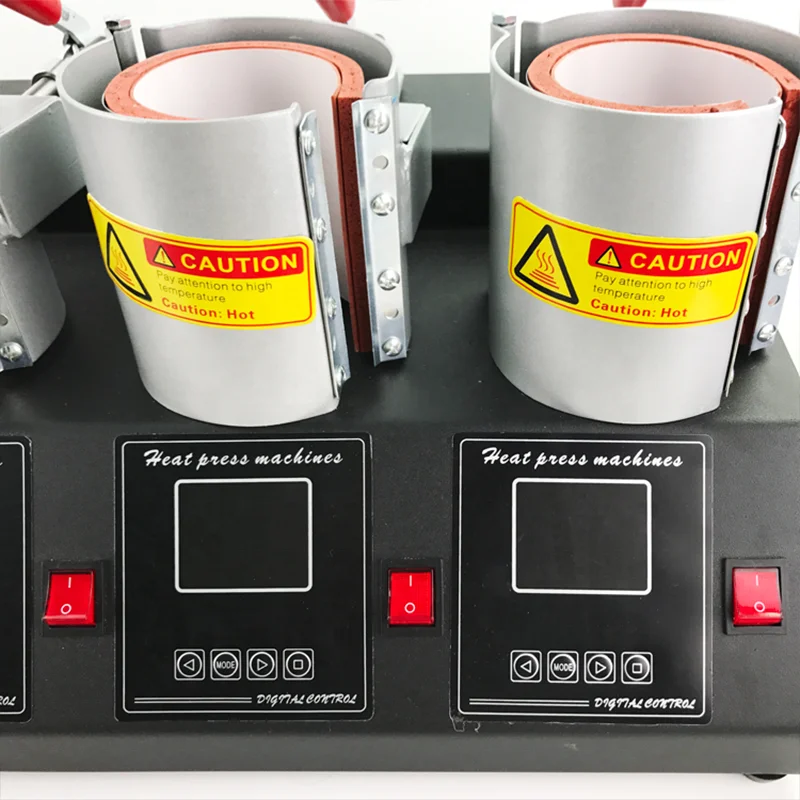 QUAFF cheap 5 Mug press machines for sublimation mug heat transfer printing T shirt