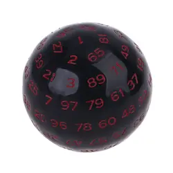 100 Sides Toy ball Polyhedral Dice  Multi Sided Acrylic Dices for Table Board Role Playing Game Bar Pub Club Party