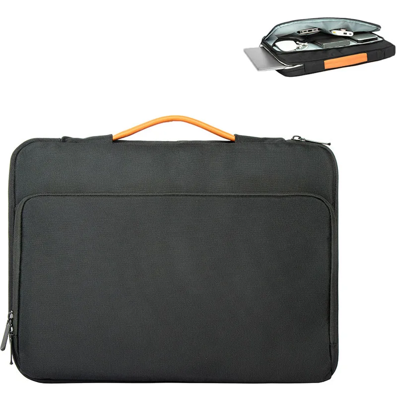 Wholesale Custom Laptop Briefcase Bag Waterproof Business Laptop Bags Covers For Macbook Pro Air 13 14 15 Case Leather