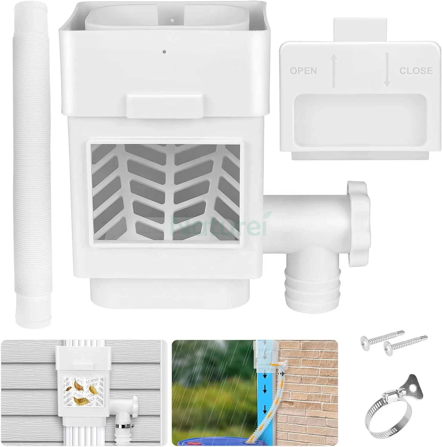Residential Rain Barrel Diverter Kit Rainwater Collection Systems