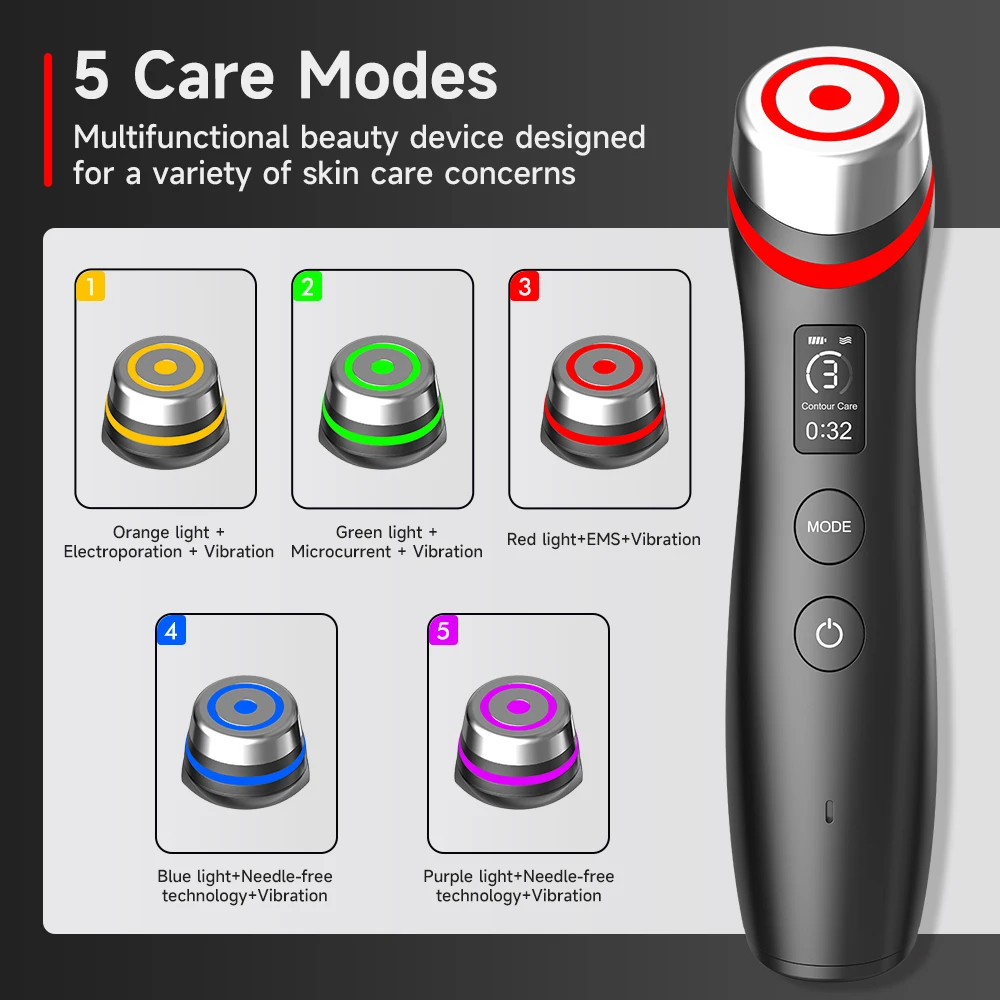 2024 Latest version 6 in 1 Age booster Pro  face lifting massage v-shape device skin tightening facial