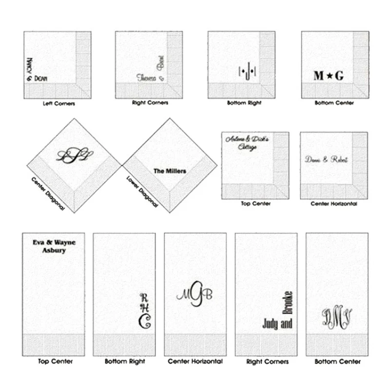 Scalloped Edge cotton Linen Napkins White Hand Embroidery flowers Cotton Napkins Wedding Napkins Linen