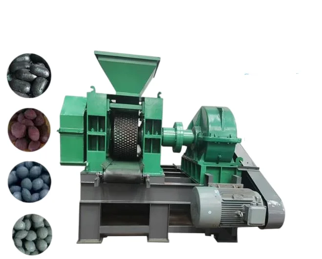 High Pressure mineral coal ash ore powder briquetting wood charcoal briquetting machine ball briquettes making machine