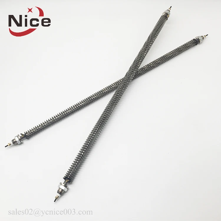 Tubular Finned Air Heating Element Tube Duct Heater