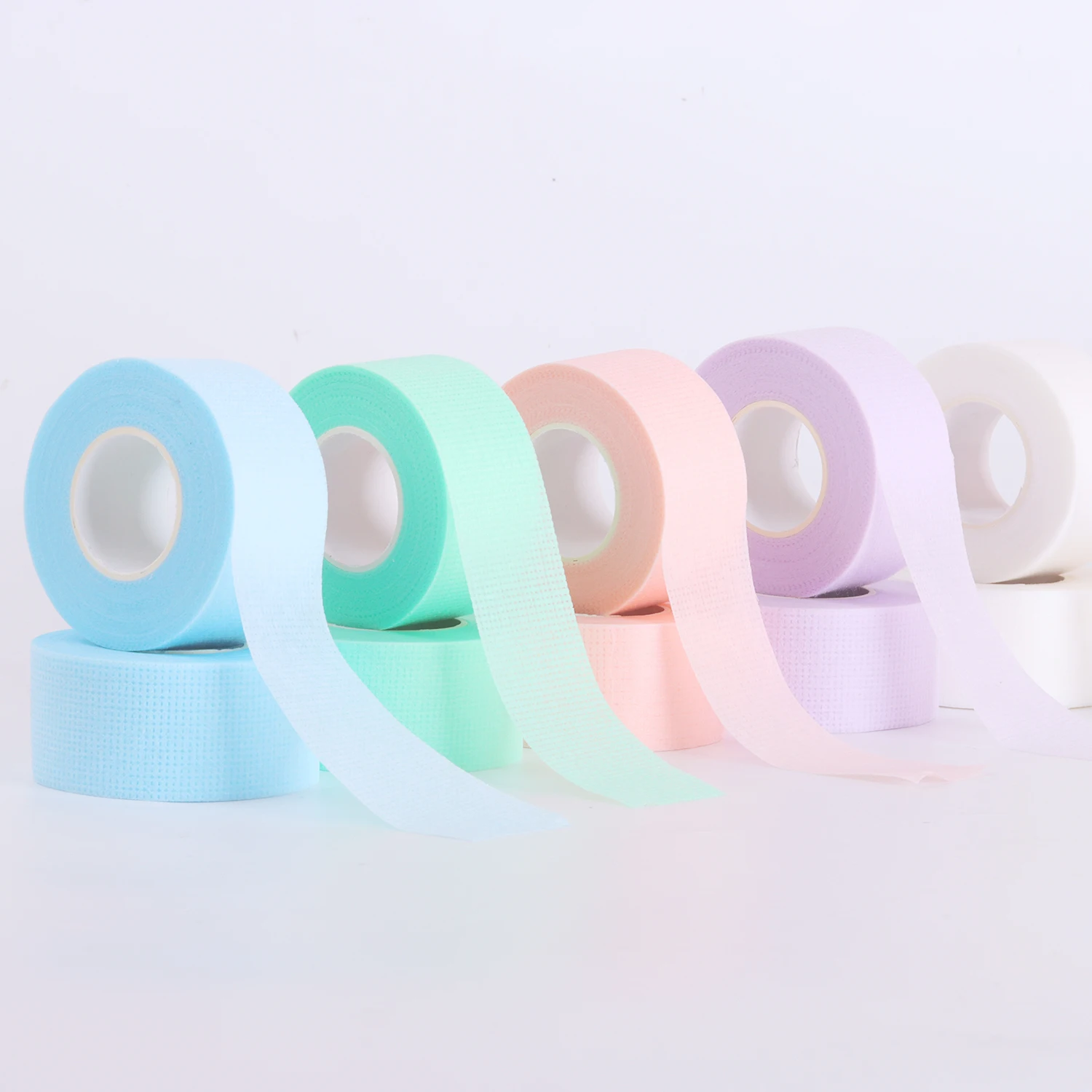 Factory Direct Supply Colored Lash Extension Tape Surgical Nonwoven Paper Eyelash Extension Adhesive Tape