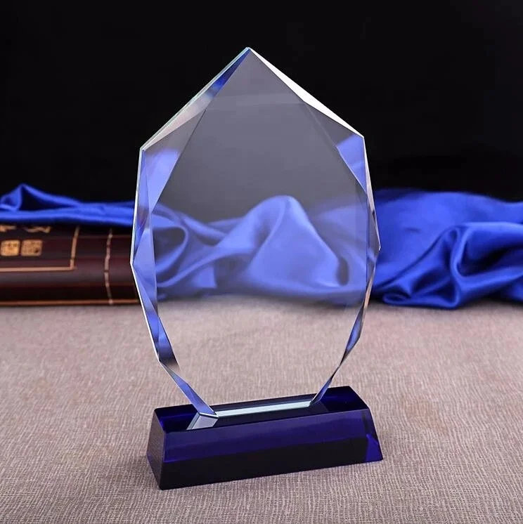 Gleam Nobel prize Crystal Glass Trophy Award Iceberg award crystal trophy For competition