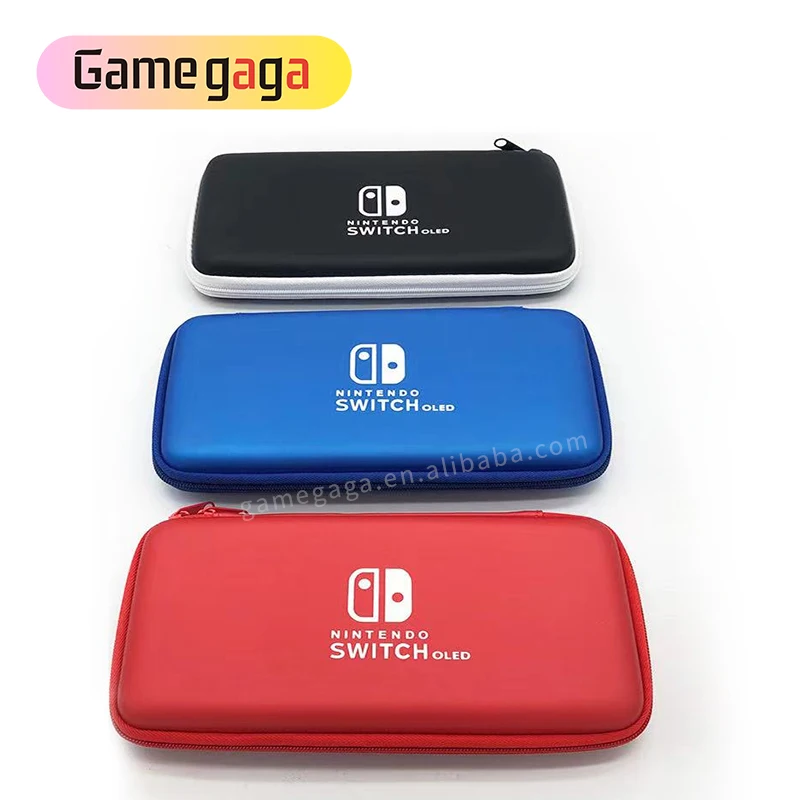 Набор игровых аксессуаров для Nintendo Switch, дорожный Дорожный Чехол с прозрачным чехлом и защитой для экрана, цвет черный/синий