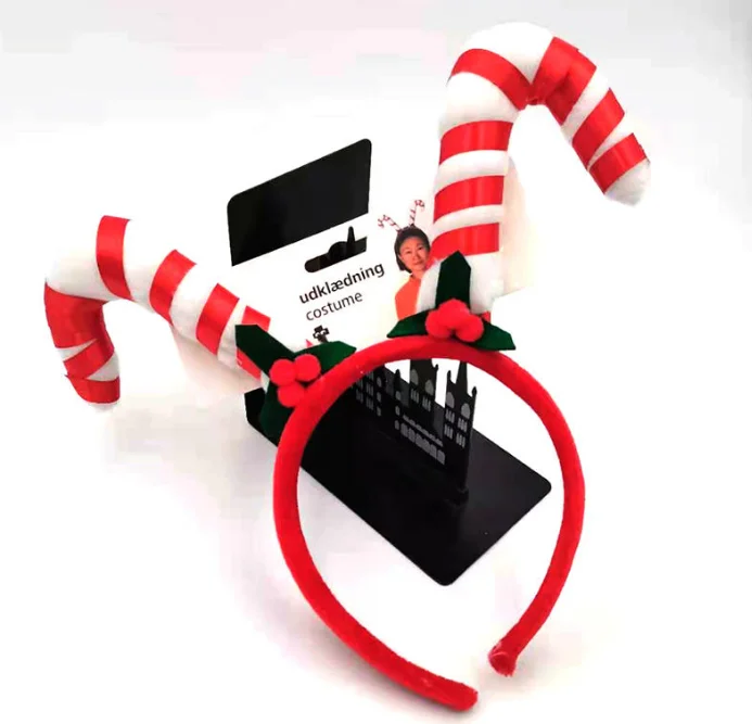 Яркие украшения Рождественские костыли браслеты для волос креативные рождественские вечерние браслеты для волос для вечеринки