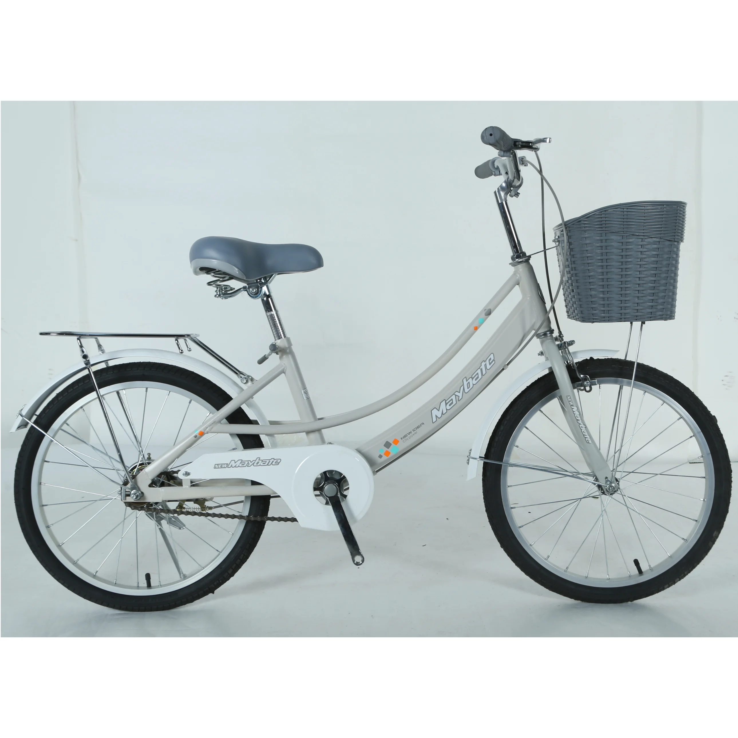 MBT YAFEI Factory Price Single Speed Student Bike Comfortable Saddle and Front Basket Ordinary Pedal for Girls