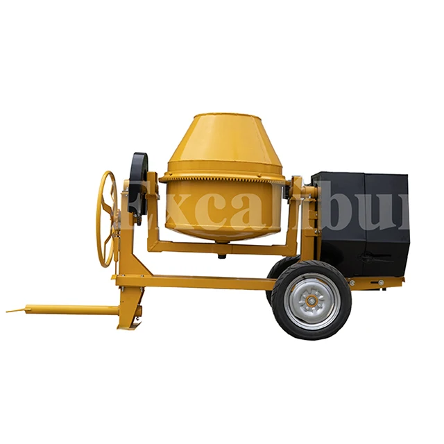 350L Gasoline Engine Travelling Small Portable Concrete Mixer Machine with pump