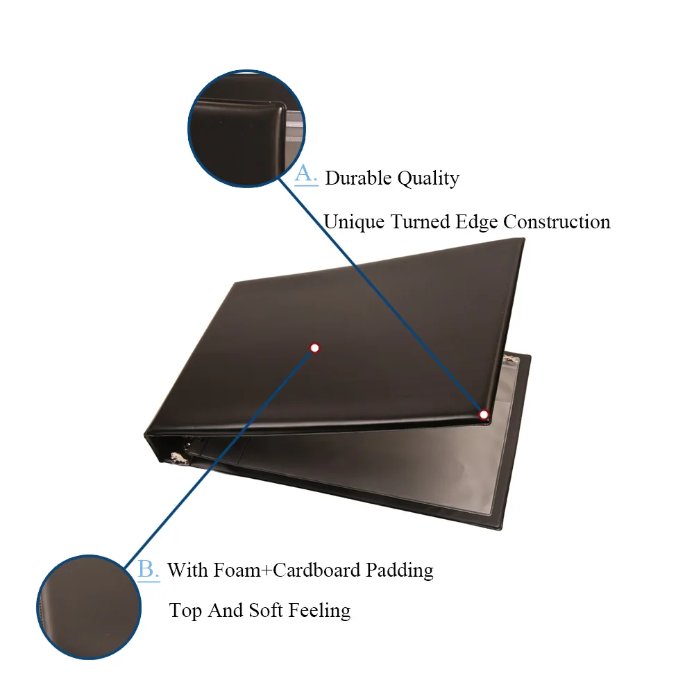 Индивидуальная пластиковая папка на 7 колец с чековой книгой для бизнеса