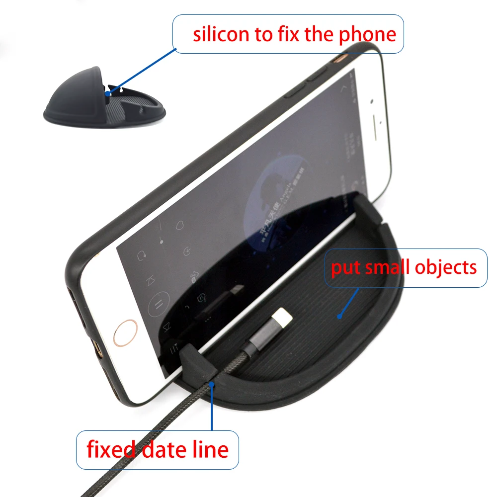 Автомобильный держатель для телефона, автомобильный держатель для телефона, силиконовая подставка для приборной панели, противоскользящий стабильный держатель для телефона
