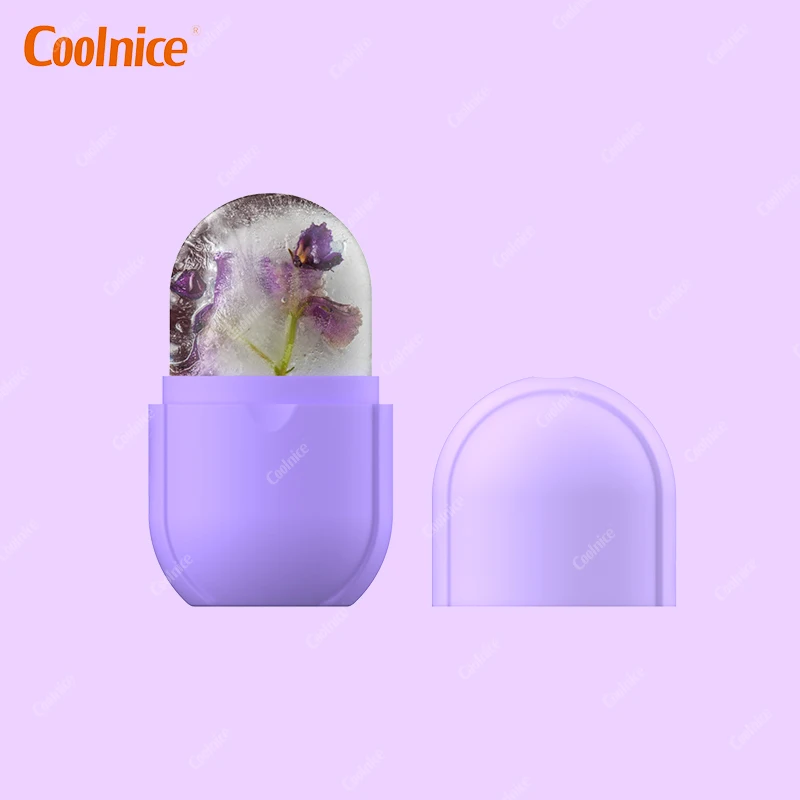 BPA free Mini size  lift and  tighten  skin massager face wireless remover silicone ice Flawless facial contour rollers