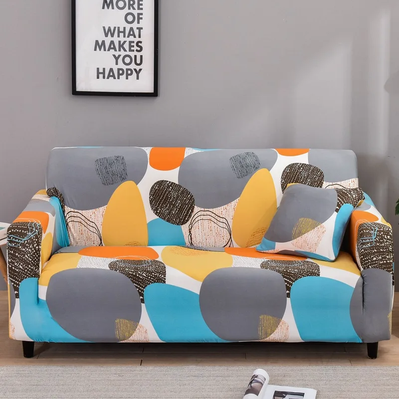 Wholesale New Fashion Simple 2-Seat Sofa Cover Non-Slip Plain Dyed All-Inclusive Home Textile Stretch Cover