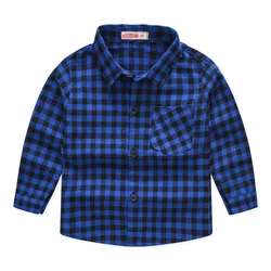 2020 Amazon kids clothing spring autumn new many designs long sleeve plaid shirt girls Korean children tops boys shirts