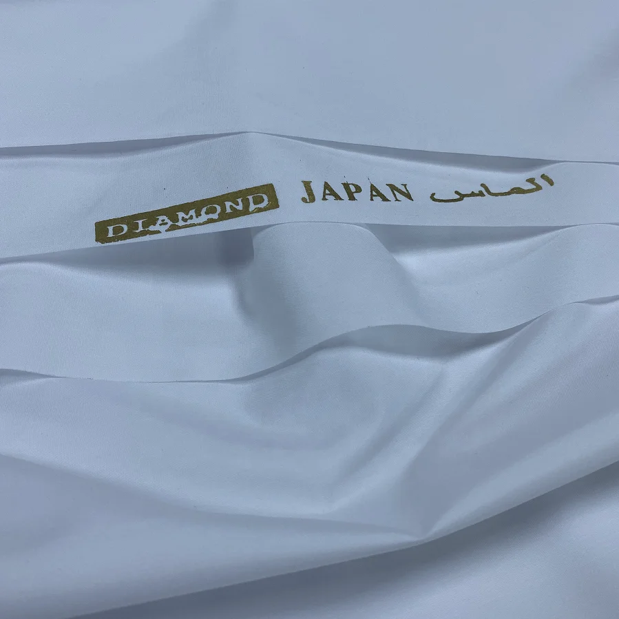 Hot Sale Woven Summer 100% Polyester Filament White TOYOBO Arab Thobe Thawb Fabric