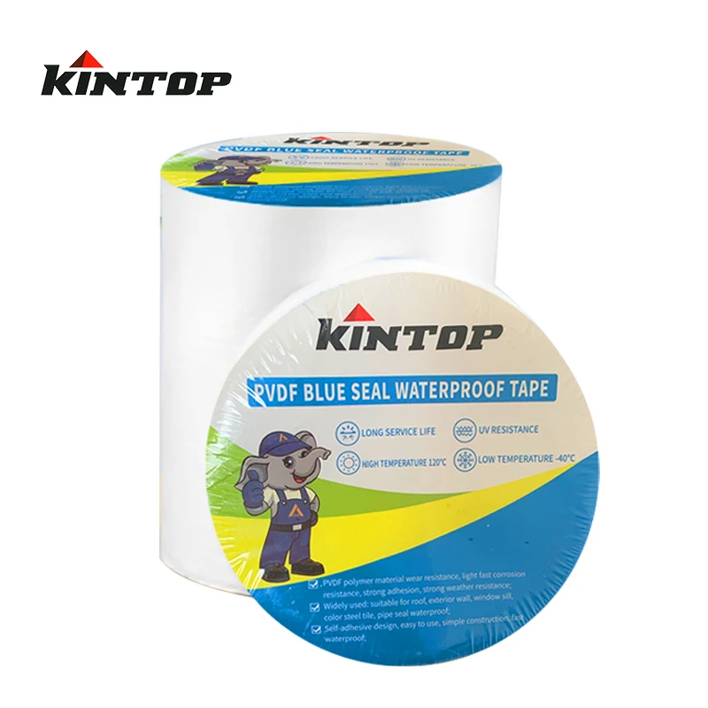 Strong Self-Adhesive Sellotape Fluorocarbon Membrane Roof Leak Patching Material Color Steel Tile Crack Waterproof Coil