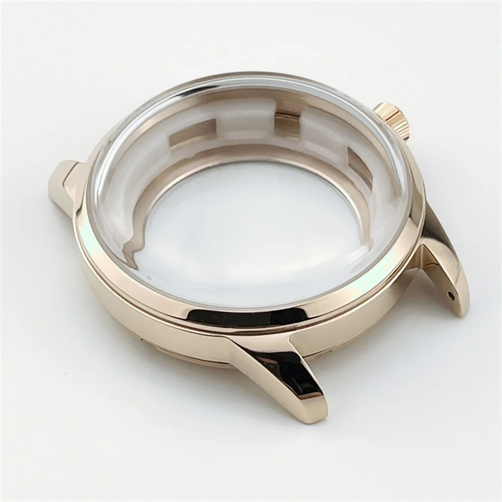 Shenzhen Factories Manufacture 40mm Stainless Steel Watch Case With Arched Glass for NH34 NH35 NH36 NH38 NH70 NH72 Movement