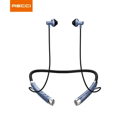 Recci 2022 new product magnet neck neckband earphone headphones wireless headset for iPhone, Samsung, Vivo