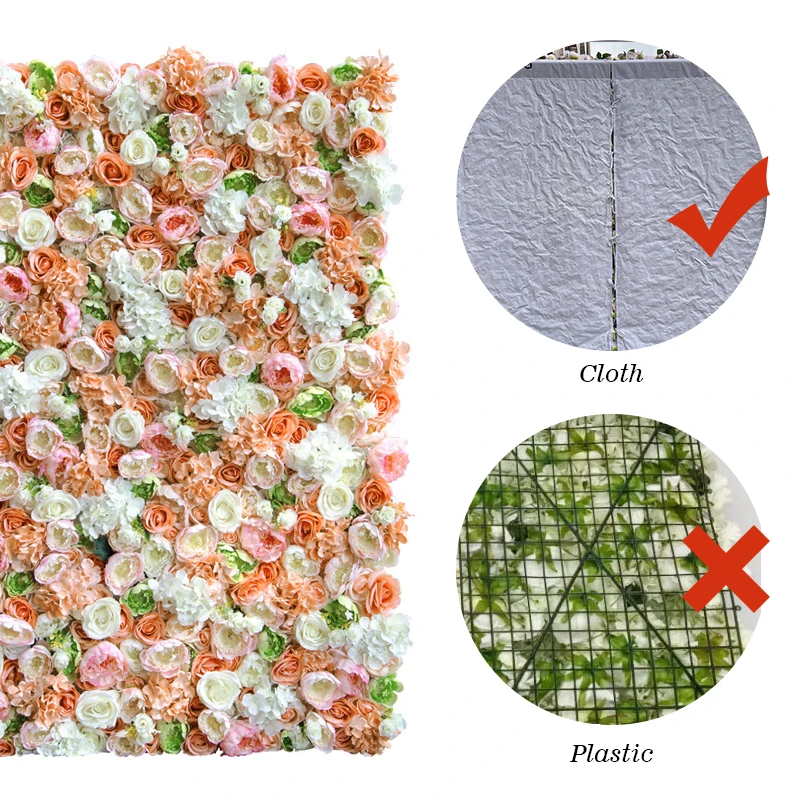 Silk 3D Flower Wall Red Rose Flower Wall Panel for Wedding Decor Different Types to Customize Latest Design Backdrop wall flower