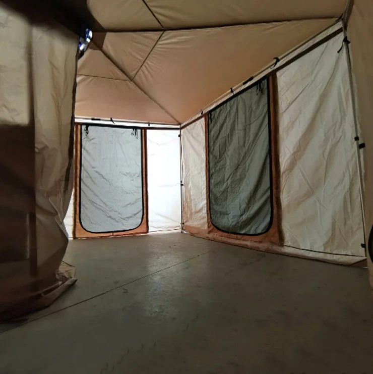 Wildsorf waterproof  Rectangular 270 degree retractable car side foxwing awning side wall room camping