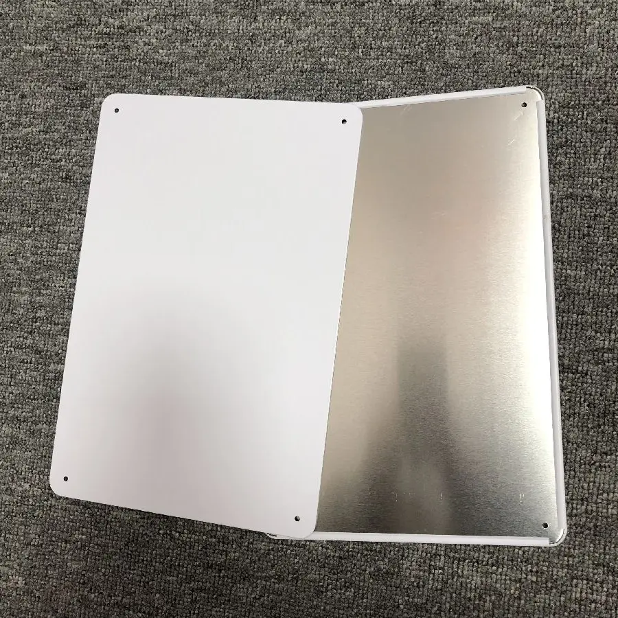 Sublimation Metal Tin Sign Blanks Flat Glossy Tin Plate Sublimation Plate Blank