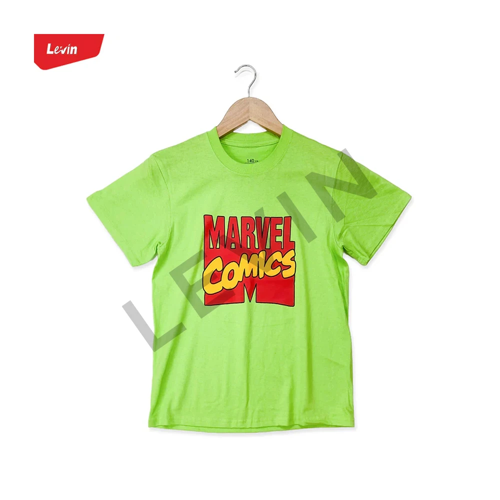 Custom Kid Boys T-shirts High Quality Cotton Tops Breathable Comfortable Casual Wear Available in Various Sizes Colors Designs
