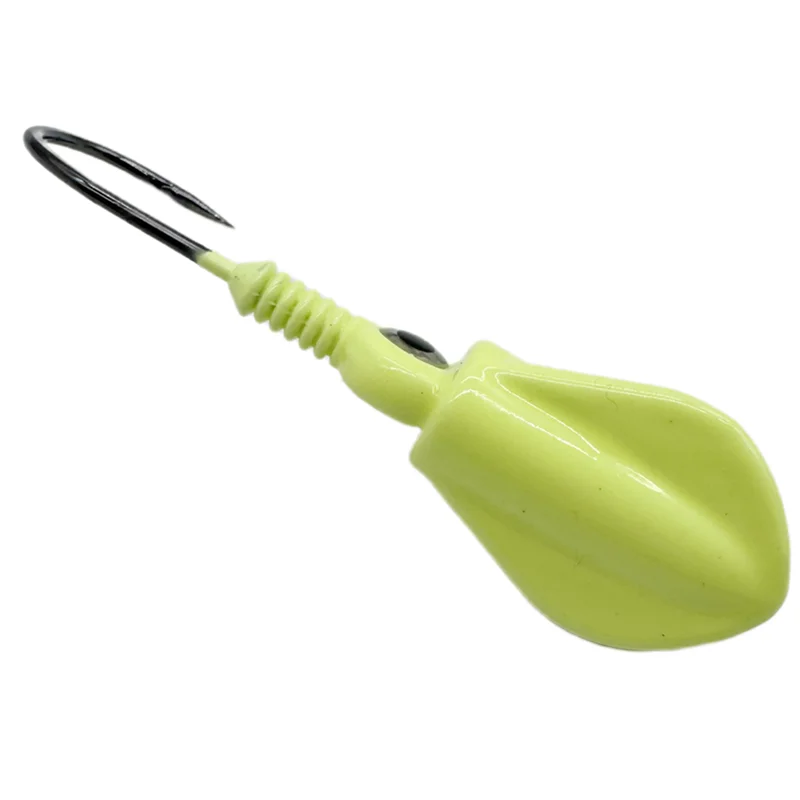 BKK Hook luminous lead jig head well balanced round jig head lure worm swim bait