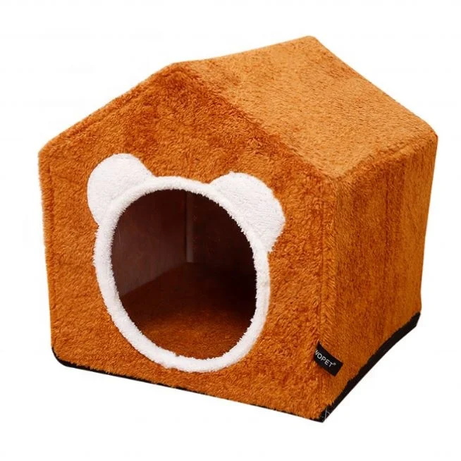 Wholesale Portable Small Foldable Cat House Movable Warm Indoor Pet Dog Bed