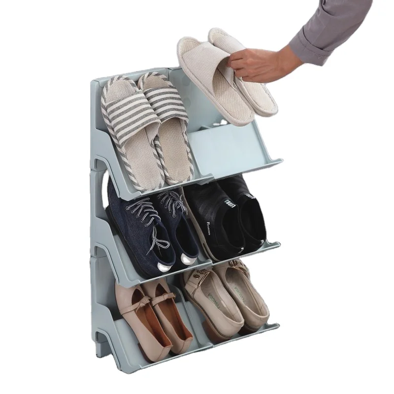 Hot Selling Custom  Plastic For Household Shoes Racks Cabinet Wholesale Shoes Storage Organizer