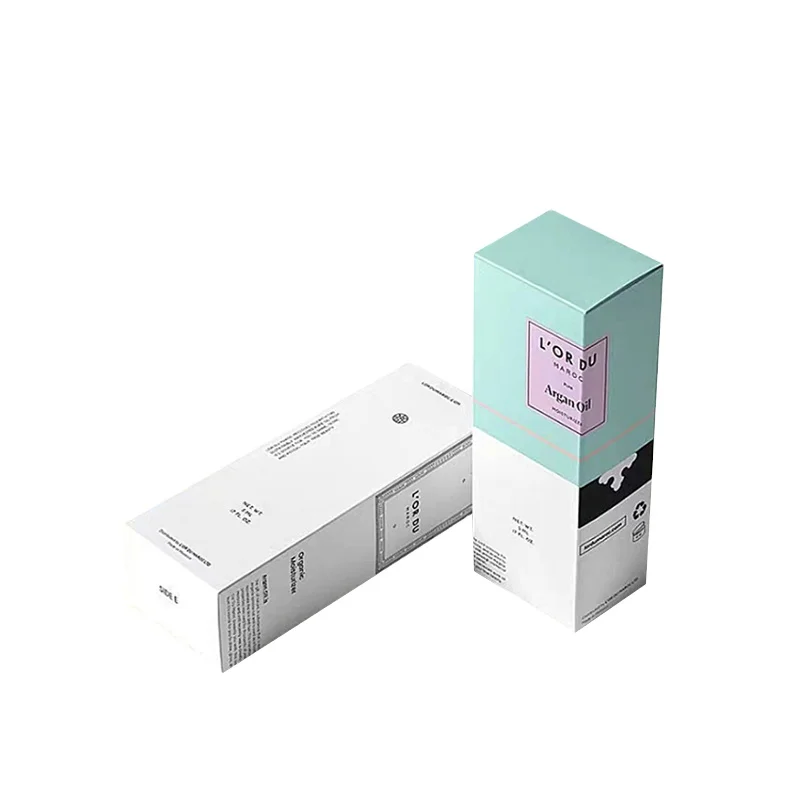 Индивидуальная печать логотипа белые картонные коробки для губной помады Упаковочная бумажная коробка ресниц