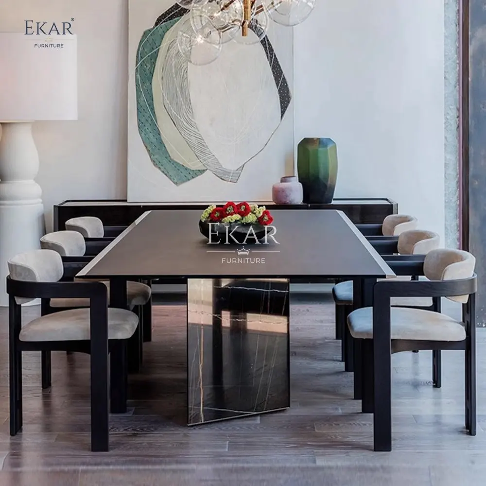 Modern White Waxwood Smoke Finish Dining Chair Imported Leather with Scratch-Resistant Open Paint Frame Armrests for School Use