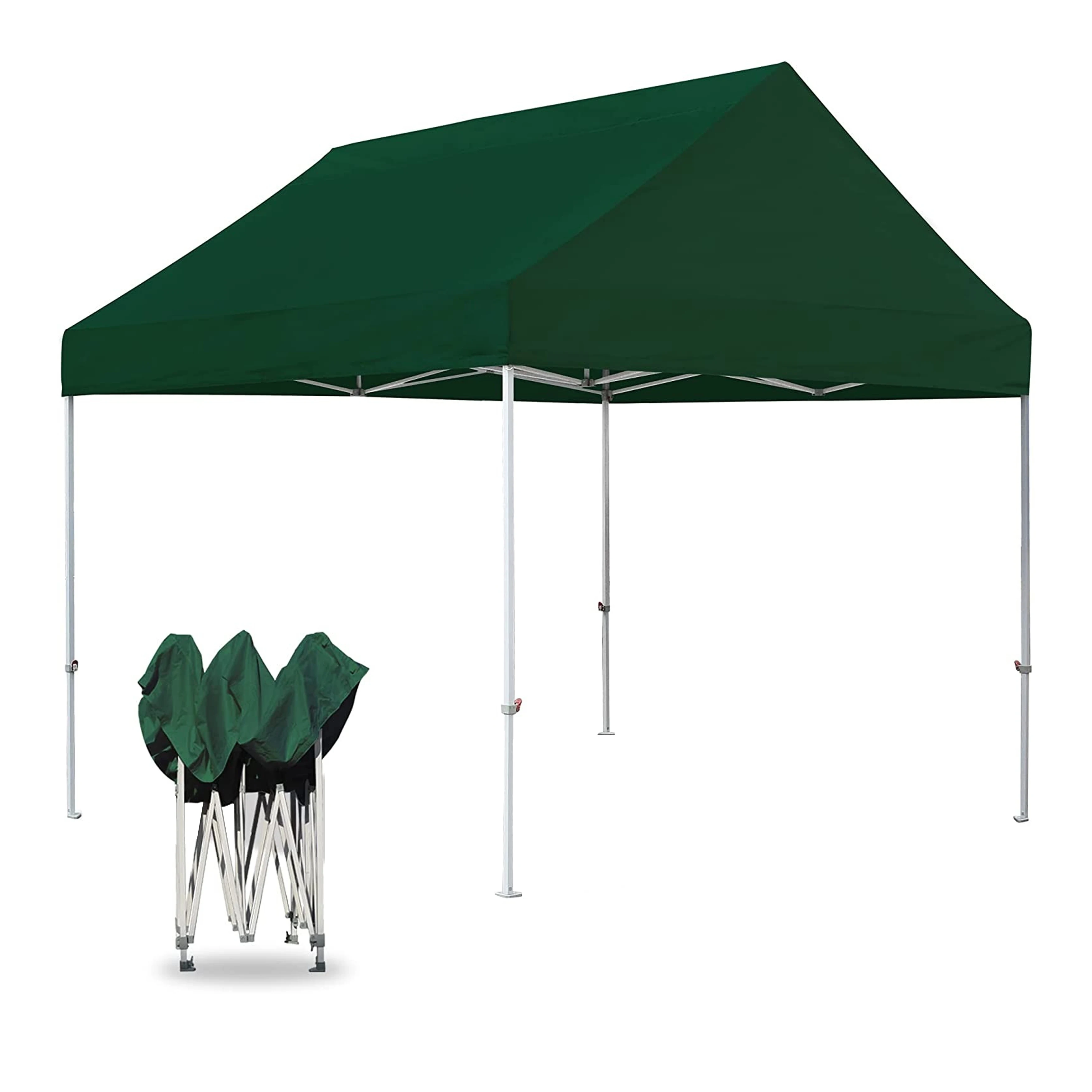 Portable 3x3 Aluminum Steel Folding Tent Waterproof Oxford Fabric Pop-up Canopy Party Camping 6m Frame Customizable Logo