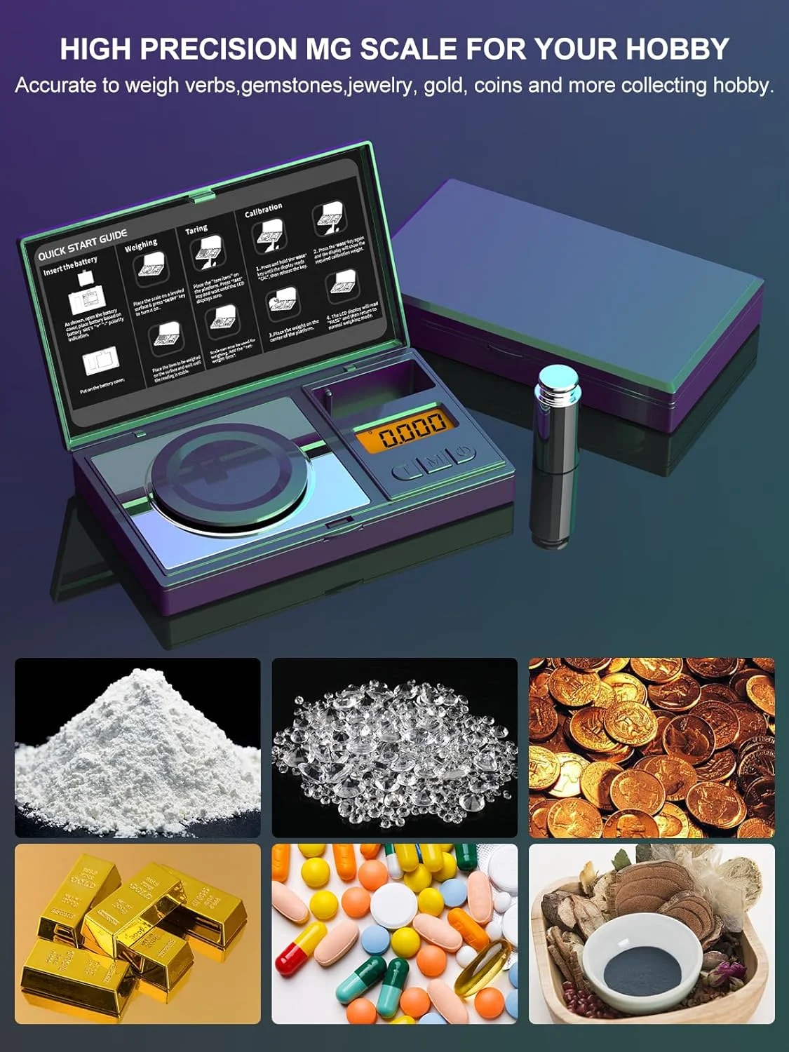 New Digital Portable LED Display Pocket Mini Gold Scale Accuracy Electronic Jewelry Scale