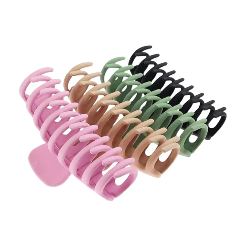 Women Hair Accessories 4 Inch Plastic Acrylic Non-slip Large Strong Hold Big Banana Hair Claw Clips for Thick Hair