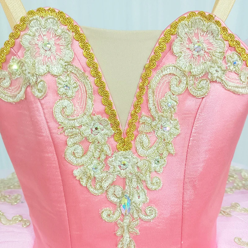 T0342 Adult Classical Pink Ballet Tutu Costume Stage Professional Ballet Tutu For Girls