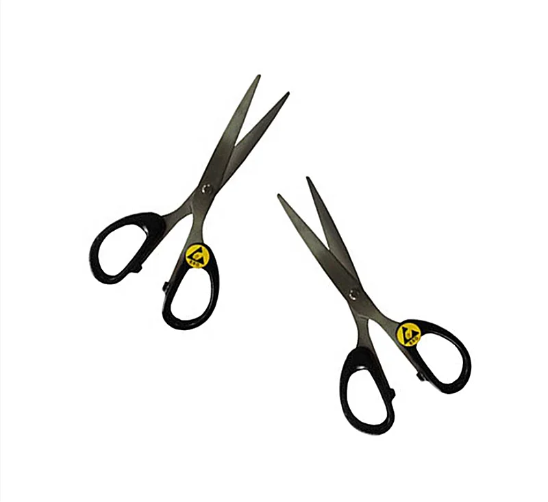 Black Plastic Antistatic Office Cleanroom ESD Scissors