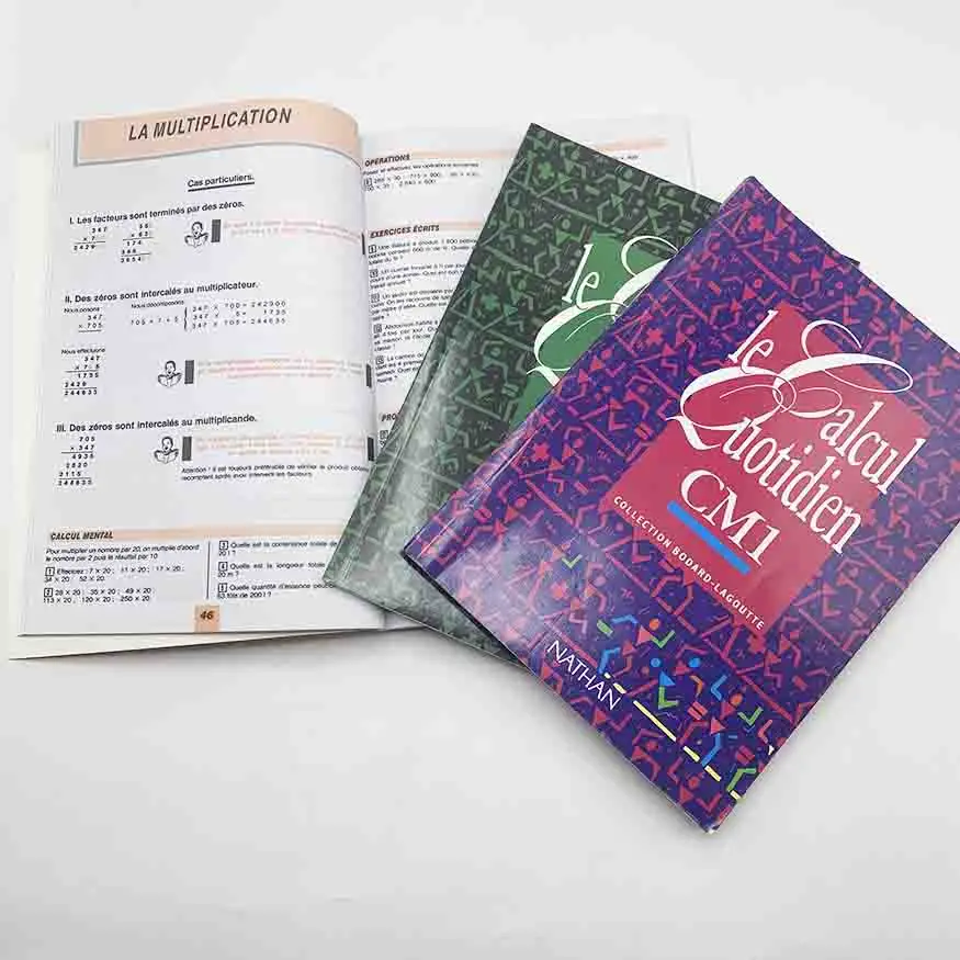 Custom Book Printing Services Softcover Paperback Kid Educational Books Full Color African Textbook For Students