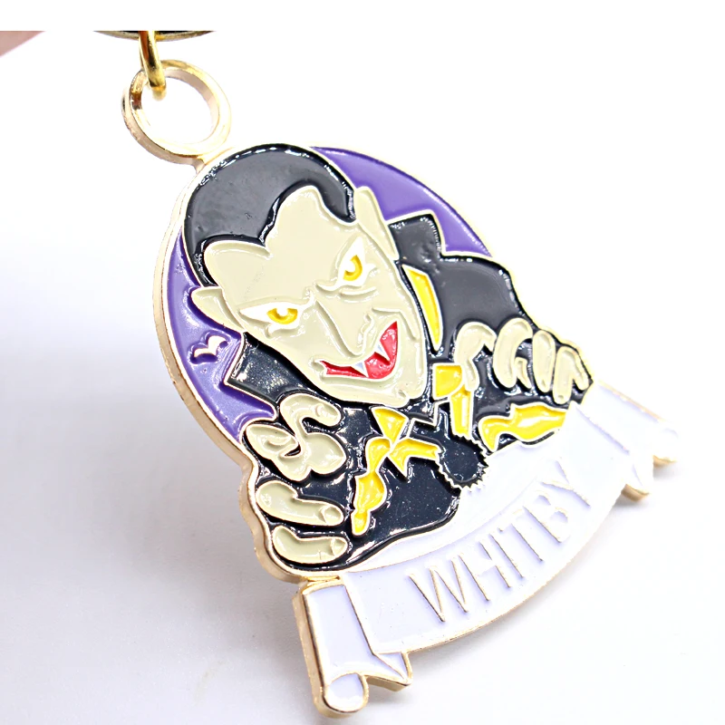 Custom Pedant Soft Enamel Metal Key Ring For Event Souvenirs