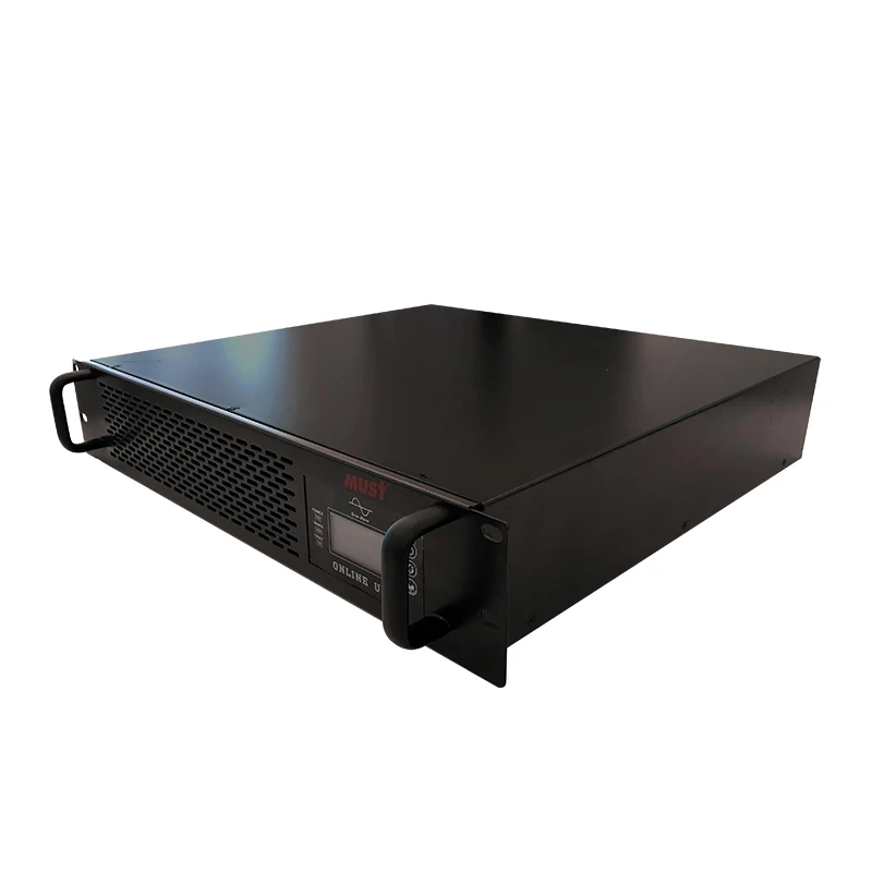 Rack mounted single phase 3kva battery backup online ups power