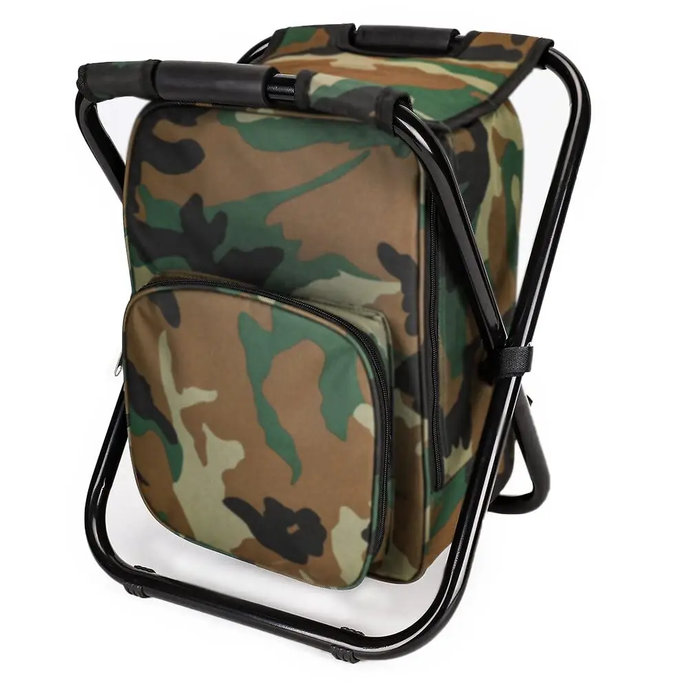 Free Sample  3 in1 Multi-function Portable Hiking Camping Stool Fishing Backpack Chair Folding Camping Chair