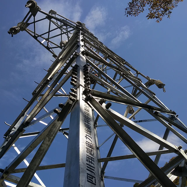 Hot Galvanized  330KV Angel Steel Frame Power Tower Lattice Transmission Line Tower