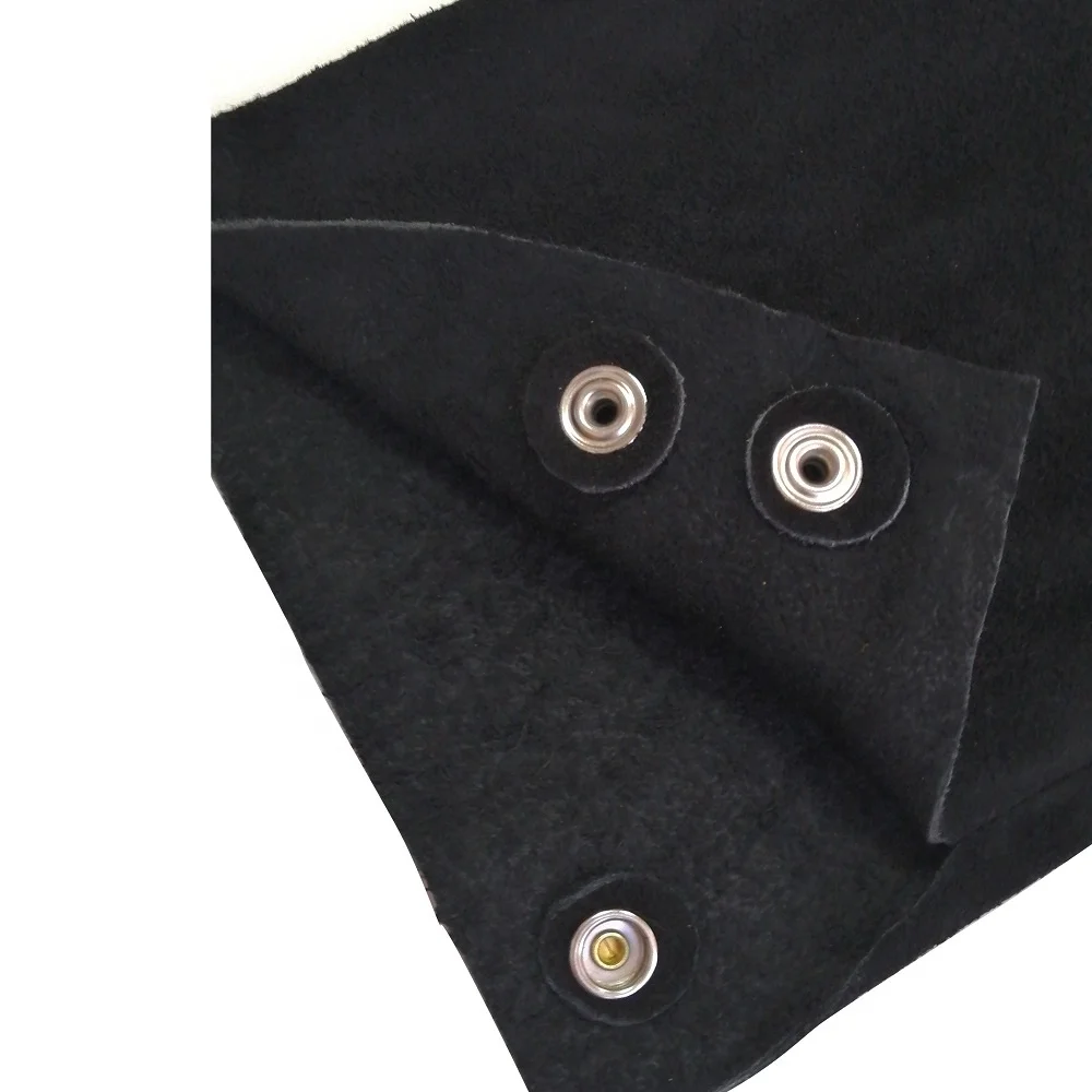 Кожаные рукава, голубая обработанная хлопковая сварочная куртка, одежда